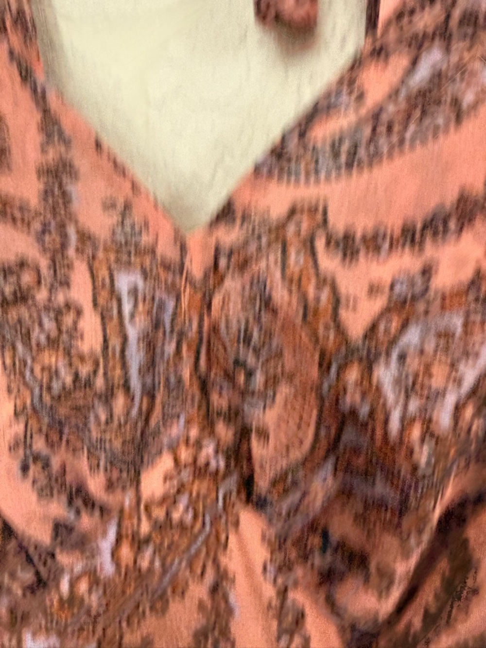 Free People Mirage Boho Printed Maxi Dress in Orange Maxikjole size 10 - Picture 6 of 16